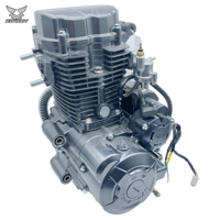 Pièces de rechange de générateur zonshen haixiao système de refroidissement de moteur de tricycle 200cc utilisation électrique/coup de pied CG200 pour Apsonic