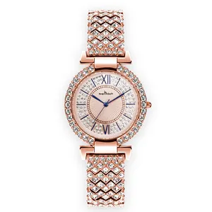Оптовая продажа, водонепроницаемые наручные часы с браслетом из камня для дам