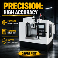 Centre d'usinage vertical TAIXU VMC650, certifié CE, fonctionnement convivial, système CNC simple pour petites ateliers, directement de l'usine