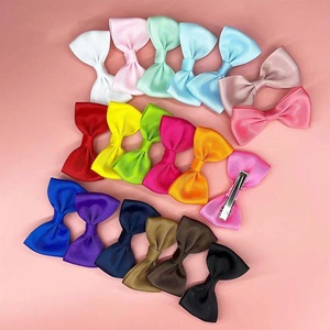 Venta al por mayor de moda Boutique Blue <span class=keywords><strong>Ribbon</strong></span> Hair Bows Barrettes Chic Hair <span class=keywords><strong>Clips</strong></span> para el cabello para bebés y niños - Product Image 1
