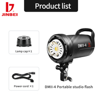 JINBEI DMII 4 Studio Flash lumière stroboscopique photographie accessoires Photo 400W appareil Photo Flash lumières