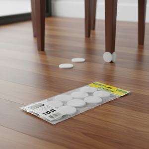 Blanco 45mm autoadhesiva sentí piso Protector, almohadillas - Product Image 3