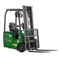 Chariot élévateur électrique au lithium de 1,2 tonne, conception à 3 roues, sans entretien, chariot élévateur à batterie de 1200 kg avec charge rapide et moteur à entraînement AC