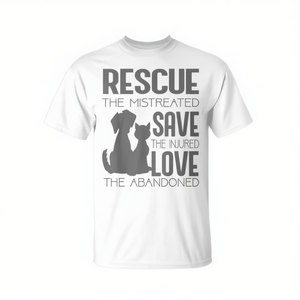 Camiseta Rescue Save Love Animal Rescue para amantes de perros y gatos - Product Image 2