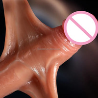 Dildos Realistas con Función de Chorro de Agua, Ultra Suaves, Prepucio Móvil, Spray de Agua, BlueRabbit, Dildos Personalizados