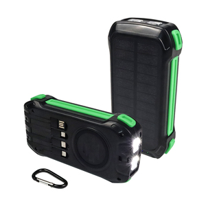 Chargeur solaire étanche 20000mAh 30000mAh, batterie externe portable, lampe torche LED SOS, batterie externe pour situations d'urgence en extérieur - Product Image 4