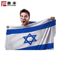 Bendera Nasional Poliester ISRAEL, 3ft * 5ft