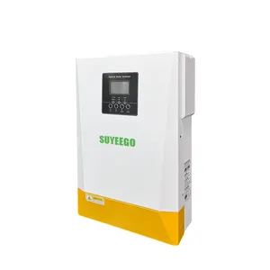 SUYEEGO paralel invertör tek fazlı tek fazlı kapalı ızgara güneş sistemi 48V 220V 5000W 5.5KW 80A MPPT ile hibrid invertör