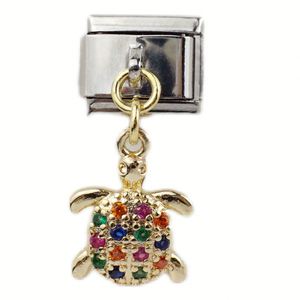 Bracelet pendentif de style italien, série Golden Ocean, diamant, tendance, géométrique, chaîne en acier inoxydable, zircon, assemblage personnalisé - Product Image 5