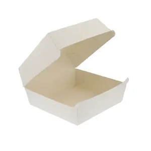 De papel desechable pollo caja de embalaje retro Hamburguesa de la cubierta