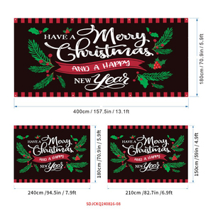 Bannières de <span class=keywords><strong>garage</strong></span> en tissu microfibre léger imprimé 100 % polyester 100D pour Noël, personnalisables pour parking - Product Image 4