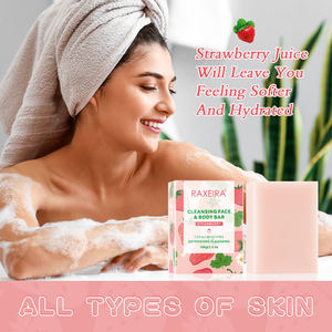 Nhãn Hiệu Riêng Handmade Xà Phòng Hữu Cơ Thanh Xà Phòng Thanh Bán Buôn Dâu Tây Trái Cây Xà Phòng - Product Image 3