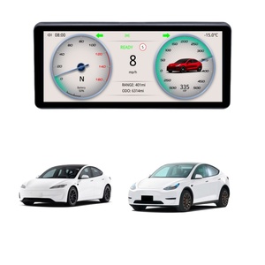 Tốt nhất HD 9-inch IPS thời gian thực Bảng điều khiển Tesla mô hình 3/Y Carplay Android Auto Stereo chia màn hình kỹ thuật số tín hiệu - Product Image 1