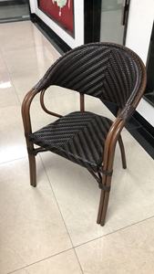 OTA-8105,Manufactory Aluminum <strong>Bamboo</strong> Outdoor Rattan Metal <strong>Chair</strong> With Armrest Patio Garden Outdoor Rattan Metal <strong>Chairs</strong> - Product Image 4