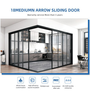Eloyd Modern OPK Puerta Corredera de Aluminio Insonorizada Ahorro de Energía Vidrio Templado Impermeable Diseño Gráfico Jardín Interior - Product Image 3