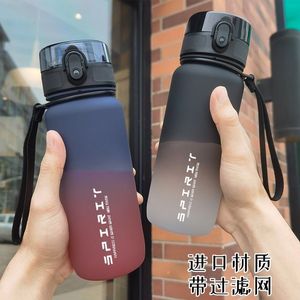 Spirit Gradient Sports Water Bottle 500ml 750ml 1000ml With Lid For Outdoor Fitness And Tennis - Product Image 2