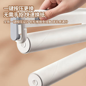 Rodillo quitapelusas desgarrable para ropa, pelo y polvo, con un solo presionamiento, diseño de repuesto, material ABS, cepillo multifuncional - Product Image 1