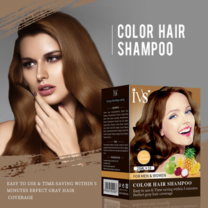 IVS Vente en gros Marque privée Chine Teinture capillaire naturelle Couleur brune Couleur noire Shampooing colorant pour cheveux - Product Image 6