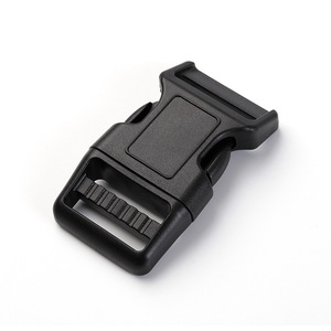 Side Release Buckle 32mm Black Plastic Durable For Bags <b>Backpacks</b> Helmet <b>Straps</b> - Product Image 2