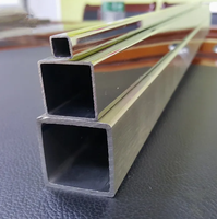 Tuyau carré en acier inoxydable ASTM 304 316L 80x80 40x40, finition de surface 2B, pliage et soudage pour la fabrication industrielle