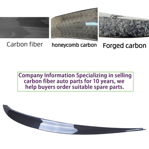 สปอยเลอร์หลังคาร์บอนไฟเบอร์ทรง Sedan สำหรับ B9 B9.5 ปี 2016-2023 - Product Image 4