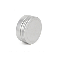 Boîte en aluminium ronde personnalisée en gros, petit format, vide, pour crème visage, avec couvercles à vis