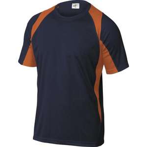 DELTA PLUS-T-shirt BALIMOTM bleu marine-orange 100% polyester - EAN 3295249248826 T-SHIRTS ET POLO DE TRAVAIL - Product Image 1