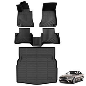 Venta caliente Linyi <span class=keywords><strong>precio</strong></span> de fábrica 3D Tpe impermeable para <span class=keywords><strong>Mercedes</strong></span> <span class=keywords><strong>Benz</strong></span> Clase C <span class=keywords><strong>C300</strong></span> W205 <span class=keywords><strong>2015</strong></span>-2021 alfombrillas para todo tipo de clima - Product Image 1
