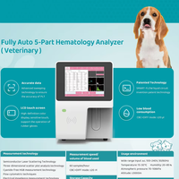 Analyseur d'hématologie vétérinaire entièrement automatique à 5 parties, analyseur vétérinaire pour laboratoire