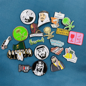 Tùy chỉnh thực hiện UAE oman thủ công kim loại điện thoại di động Sticker saudi biểu tượng Cờ Lưu Niệm Mặt dây chuyền huy hiệu độc đáo sắt sticker cho điện thoại - Product Image 1