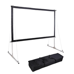 Écran de projecteur portable à rapport d'aspect 4:3 en plusieurs tailles accessoire de film drive-in de théâtre extérieur à pliage rapide pour un usage domestique - Product Image 1