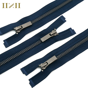 Chất Lượng Cao Tùy Chỉnh Chiều Dài 3 #5 #8 # Tự Động Khóa Đóng End Kim Loại Dây Kéo Cho Quần Jean Áo Khoác Denim Màu Xanh Kim Loại Dây Kéo - Product Image 4