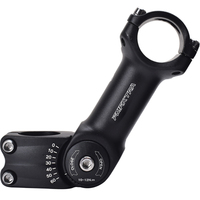 Potence VTT Réglable 25.4/31.8mm - Rallonge de Guidon à Angle de 60° pour Vélos de Montagne | Potence en Alliage d'Aluminium 6061 à Hauteur Réglable