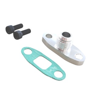 Kit d'adaptation de joint de bride de sortie d'huile turbo 10AN T3 T4 pour remplacement et réparation de tuyauterie, ajustement universel - Product Image 2
