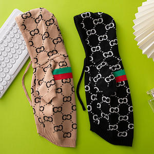 Suéter de invierno <span class=keywords><strong>con</strong></span> capucha para mascotas de diseñador de lujo para <span class=keywords><strong>Yorkshire</strong></span> Bulldog francés estilo clásico suministros para mascotas de moda <span class=keywords><strong>con</strong></span> patrón de letras - Product Image 1