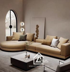 Juego de Sofás Modulares de Lujo Moderno para Sala de Estar con Chaise Longue Curva, Sofá de Tela Premium, Fábrica OEM ODM - Product Image 6