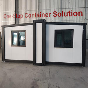 Emballage plat <span class=keywords><strong>chinois</strong></span> pliant de haute qualité clé en main avec roues Capsule Conteneur à deux étages Maison personnalisée Maison préfabriquée préfabriquée - Product Image 2