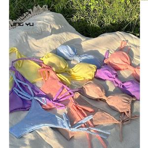 2024 Summer in Style Women Sexy <b>Bikini</b> <b>Thong</b> Swimsuit <b>Plus</b> <b>Size</b> Swimwear <b>Bikini</b> Recycled Swimwear Manufacturer OEM Service 50pcs - Product Image 6