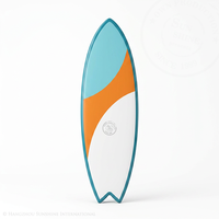 Planche de surf en fibre de verre EPS faite à la main, logo personnalisé, couleur personnalisée, planche courte pour adultes, surf en mer, produit de sport nautique