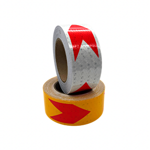 Ruban adhésif de sécurité réfléchissant DOT C2, rouge et blanc, rétro-réfléchissant, pour remorque et camion - Product Image 2