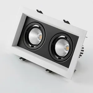 <span class=keywords><strong>Downlight</strong></span> <span class=keywords><strong>LED</strong></span> Empotrable Antideslumbrante, <span class=keywords><strong>Rectangular</strong></span>, Cuadrado, de Una, Dos, Tres o Cuatro Cabezas - Product Image 1