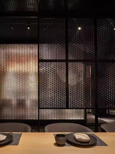 Paravent en verre filé en acier inoxydable Art Déco personnalisable, pliable, insonorisé, séparateur <span class=keywords><strong>de</strong></span> pièce pour hôtels, clubs, hall élégant - Product Image 6