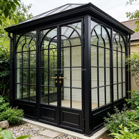 Portes extérieures françaises en aluminium avec isolation thermique pour maisons, porte d'entrée en verre cintrée, moustiquaire en fibre de verre pour extérieur