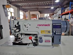 RONMACK RM-1510D-AE Industrial Direct Drive Flat-Bed <b>Lock</b> Stitch Auto Cut&Bind Machine with Motor for Garment Factory - Product Image 2