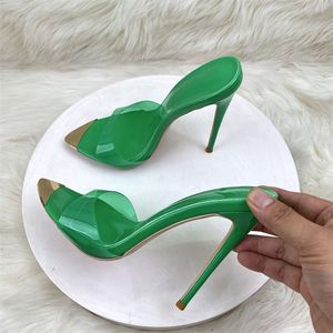 Size 33-46 12CM Heel New Arrival Soft Material Rhinestone Fashion Sexy <b>Sandals</b> for Women and Ladies - Product Image 5