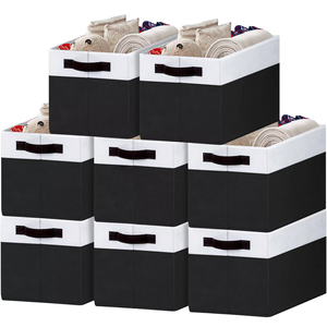 Caja <span class=keywords><strong>de</strong></span> almacenamiento organizadora <span class=keywords><strong>de</strong></span> <span class=keywords><strong>ropa</strong></span> <span class=keywords><strong>de</strong></span> tela no tejida plegable moderna, resistente al agua, ajustable, fácil <span class=keywords><strong>de</strong></span> limpiar, con capacidad <span class=keywords><strong>de</strong></span> 20-35L - Product Image 2