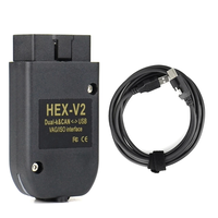 Herramienta de Diagnóstico Automotriz V25.3 HEX V2 VAG VCDS ATMEGA162 FT232 Escáner de Coche OBD2 HEX VII para Volkswagen Audi VW