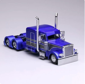 Modelo de Coche de Aleación de Camión Peterbilt Americano con Remolque, Escala 1:24 - Product Image 3