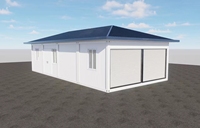 Conteneur préfabriqué industriel en acier de Chine, démontable, 20 pieds, moderne, pour extérieur, maison, garage, abri, léger, durable, sûr, garantie 5 ans