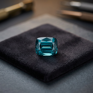 Turmalina Indicolita Azul Natural de Afganistán, Corte Cojín Excelente, 4.35 CT, Claridad Impecable, para Joyería - Product Image 2
